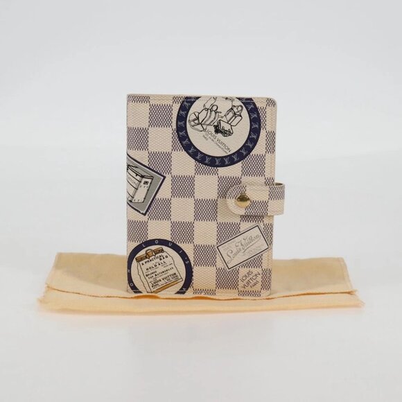 LOUIS VUITTON Damier Azur patch Agenda PM Day Planner Cover - Picture 3 of 16